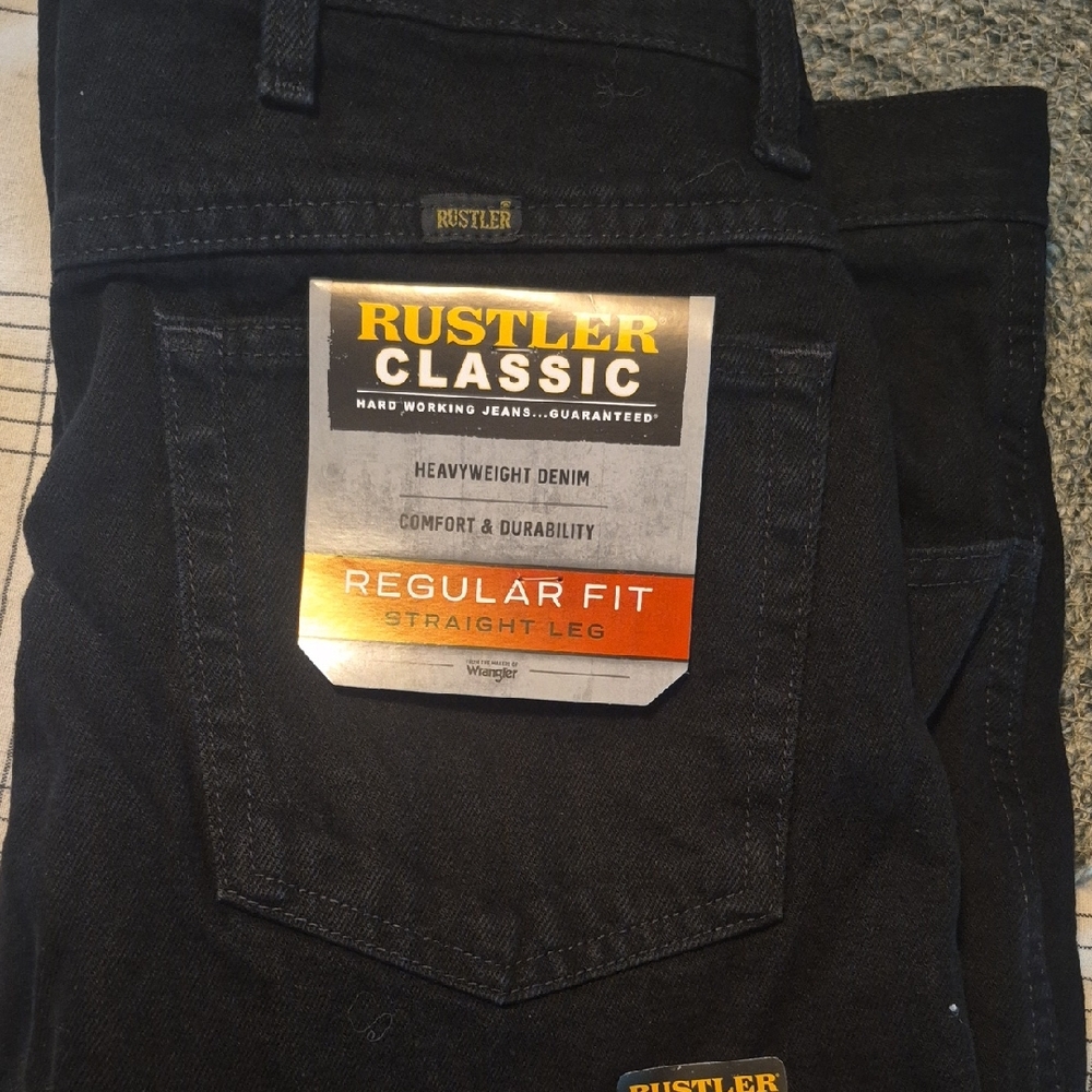 Rustler Classic Men's Dark Jeans - Regular Fit